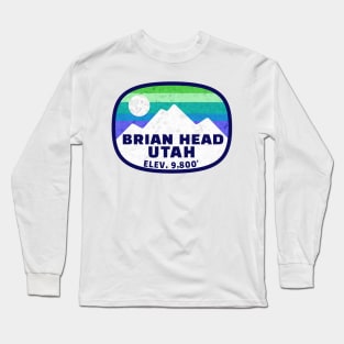 Ski Brian Head Utah Skiing Winter Sports Snowboarding Long Sleeve T-Shirt